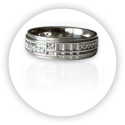 Platinum Prairie Style with Diamonds Platinum Prairie Style with Diamonds
