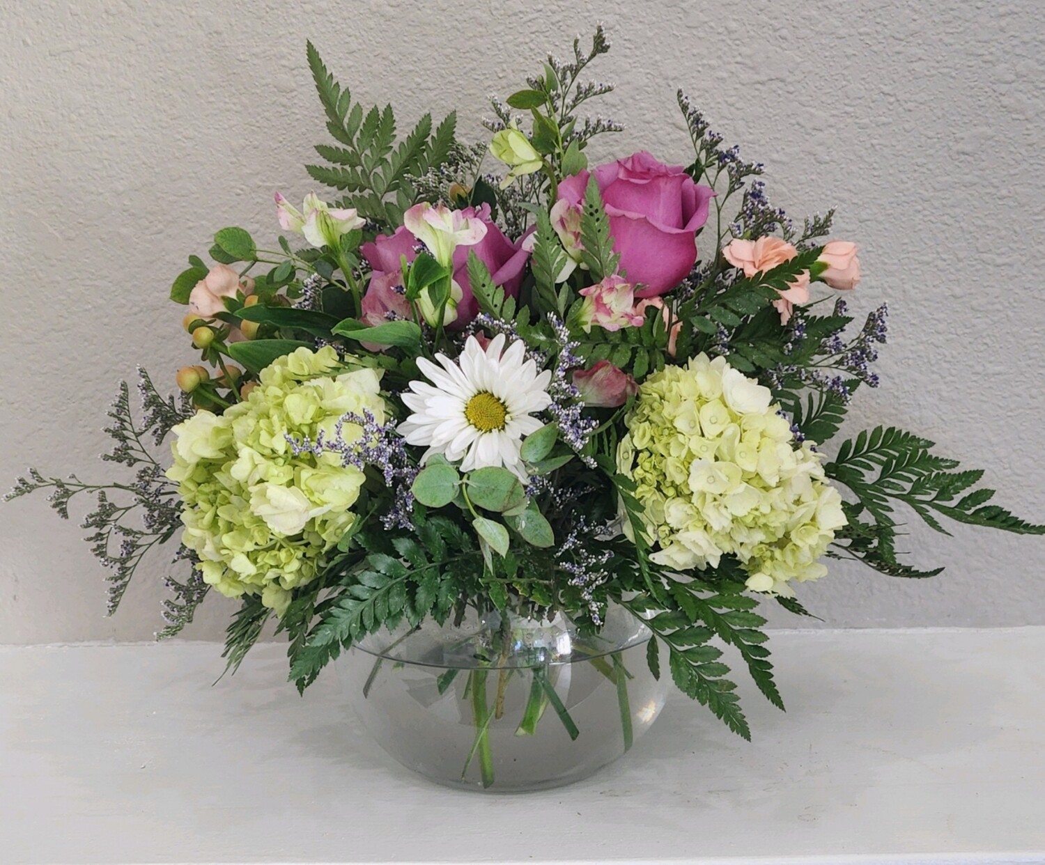 Deluxe Cylinder Bowl Bouquet