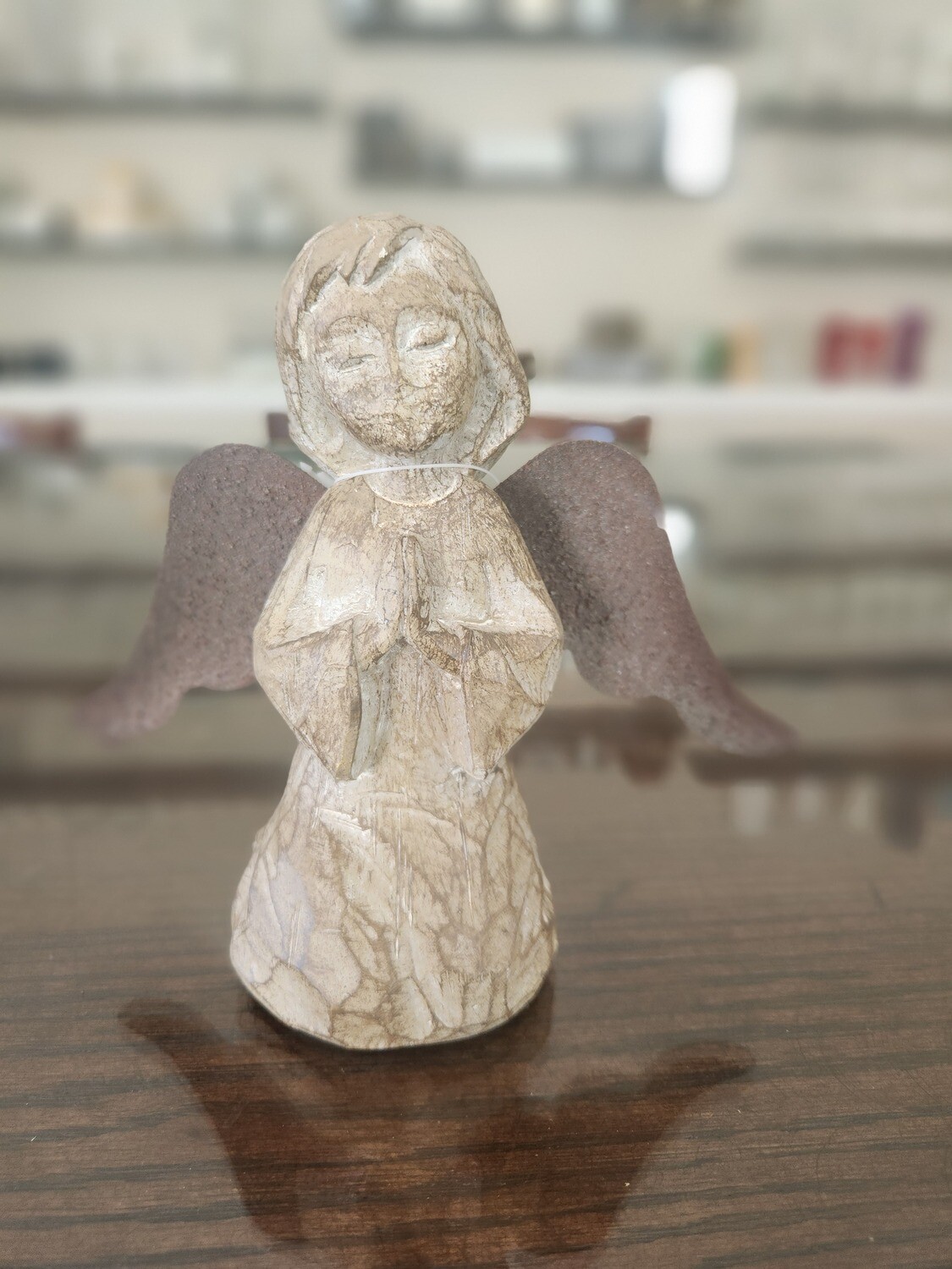 Sitting angel statue