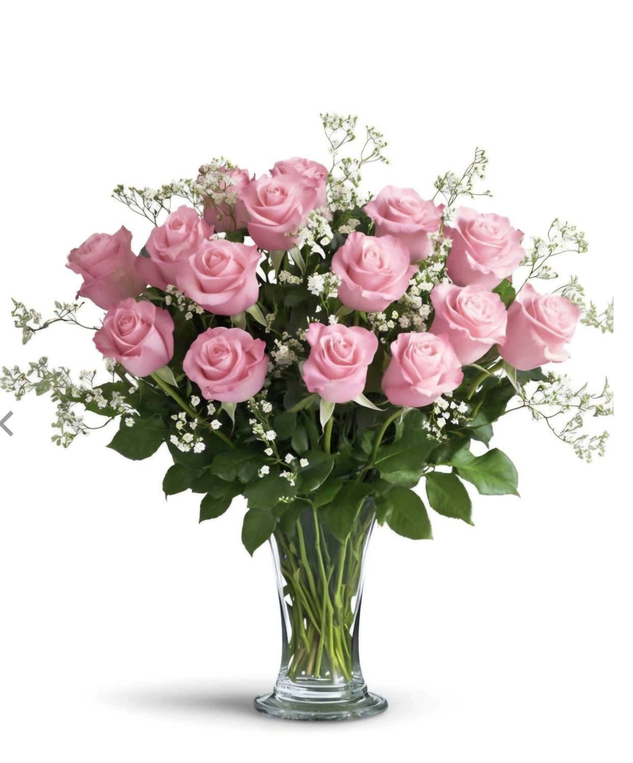 Pink Rose Arrangement One Dozen