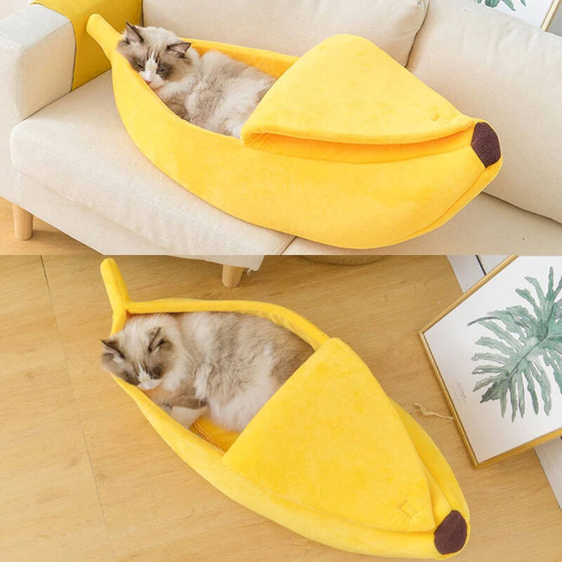 Funny Banana Pet Dog Cat Bed House