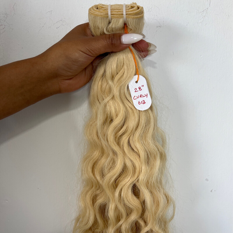 100g trama 28 pulgadas #613 rizado 100g trama 28 pulgadas #613 rizado