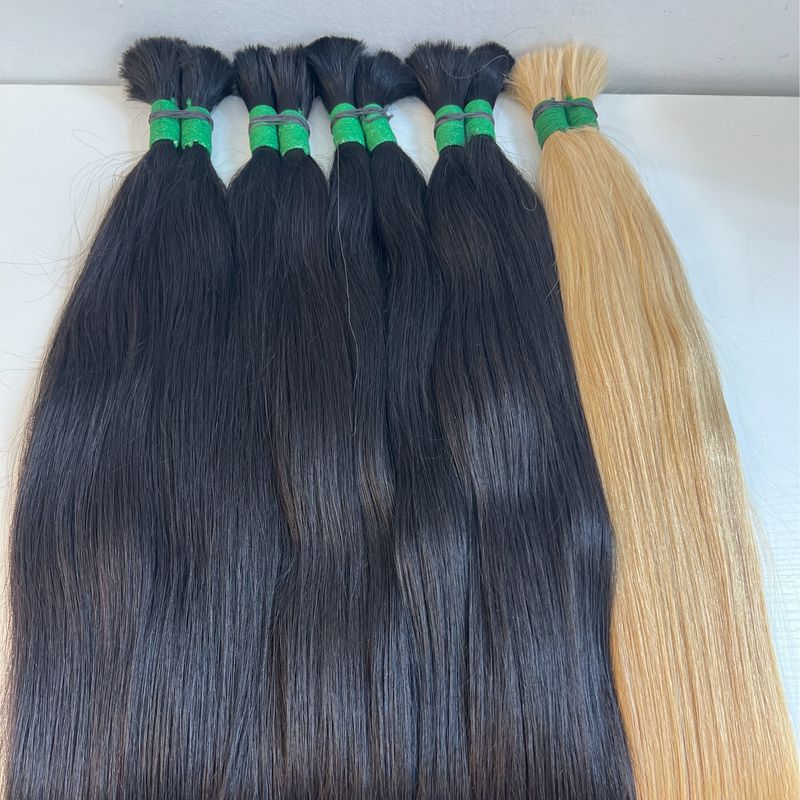 1 kg bulk straight, black and blonde