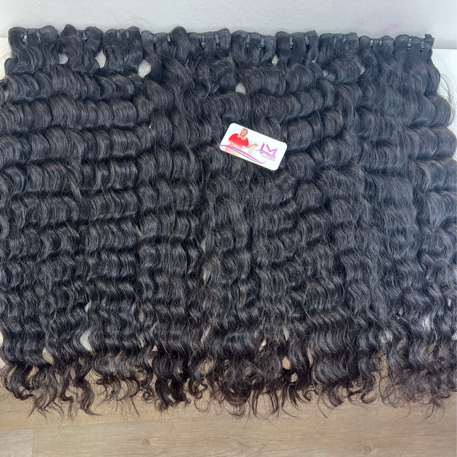 1kg trama  negras rizadas 