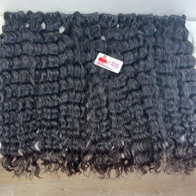 1kg trama  negras rizadas 