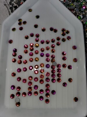 SS10 Glass Rhinestones Color shift Rainbow 