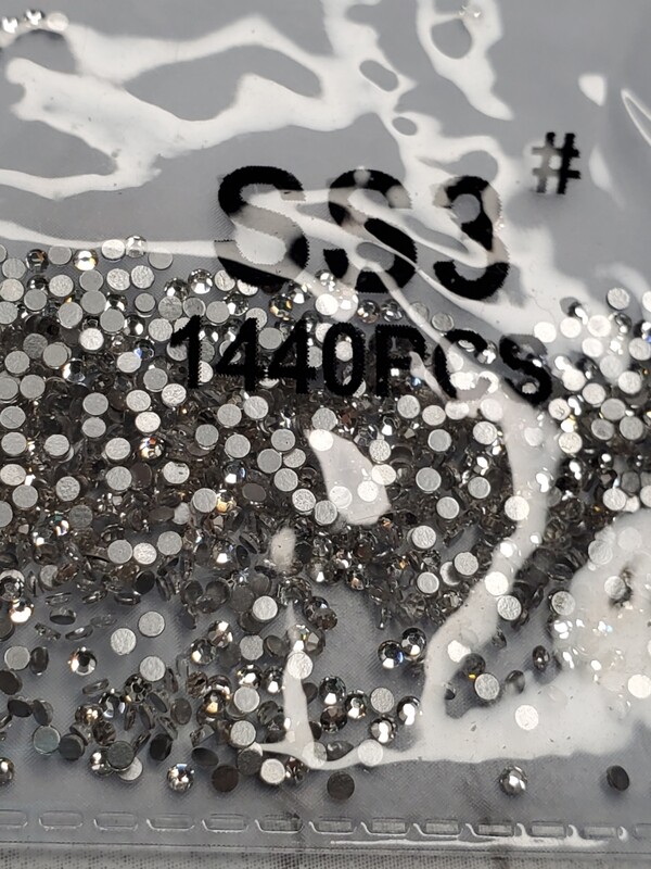 SS3 Crystal clear flatback rhinestones 1440pc