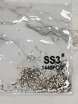 SS3 Crystal clear flatback rhinestones 1440pc