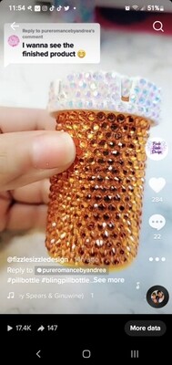 BEDAZZLE Pill Bottles