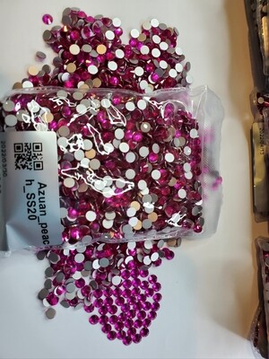 SS20 Peachy Pink Glass Rhinestones 1440pcs