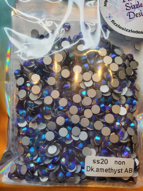 SS20 Dark Amethyst AB Glass Rhinestones 1440pcs