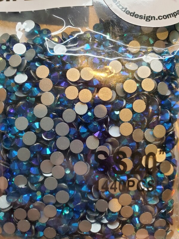 SS20 Green Zircon AB Glass Rhinestones 1440pcs