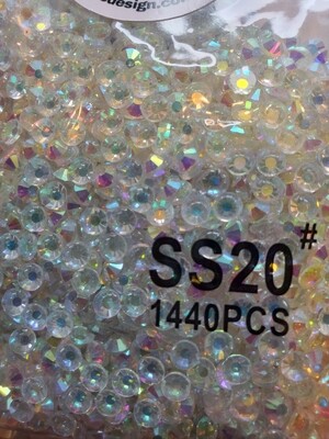 SS20 Transparent AB Glass Rhinestones 1440pcs