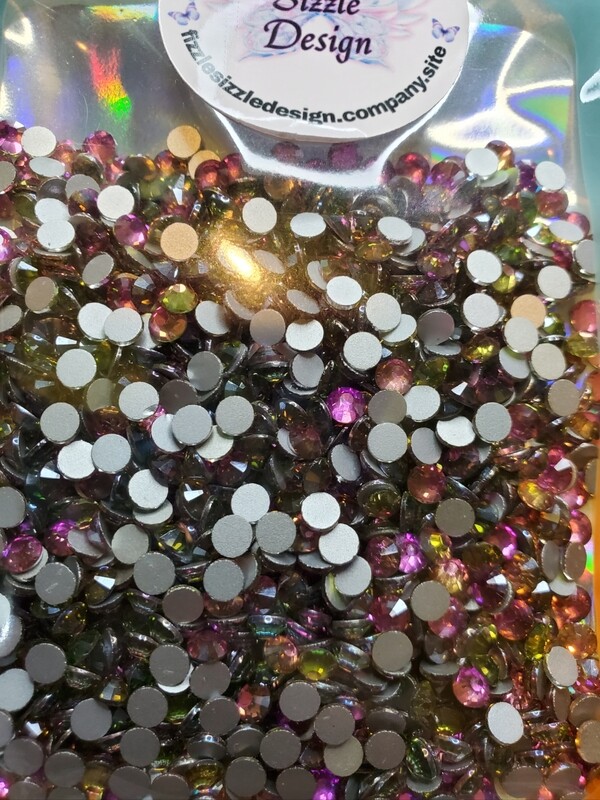 SS20 Pink Green Shift Glass Rhinestones 1440pcs