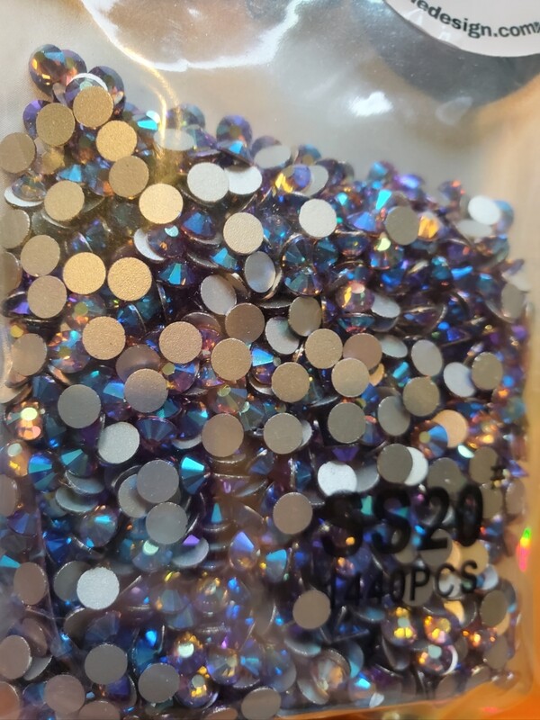 SS20 Light Amethyst AB Glass Rhinestones 1440pcs