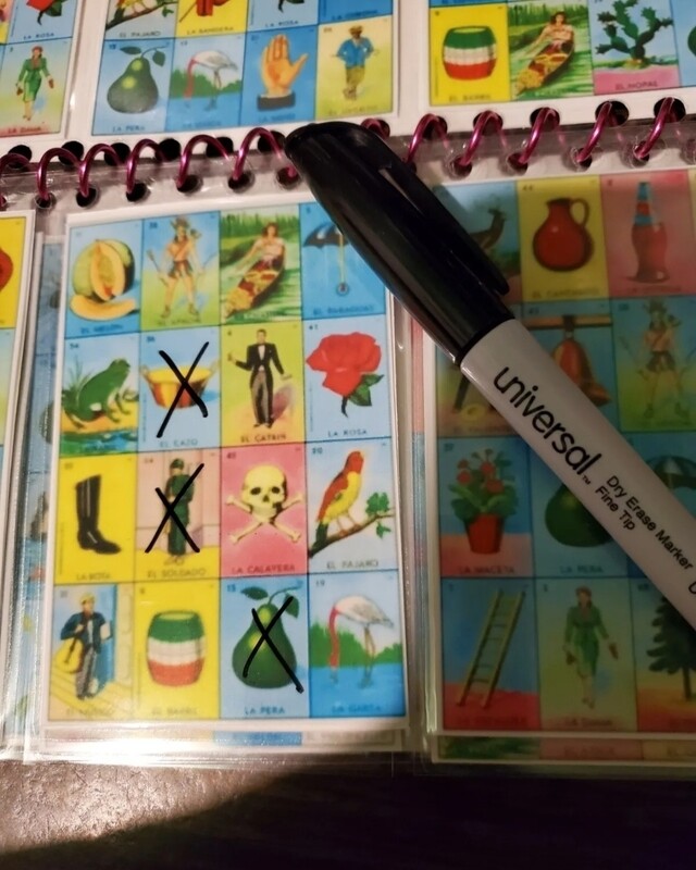 4x4 or 5x5 Loteria Booklet 32 mini boards
