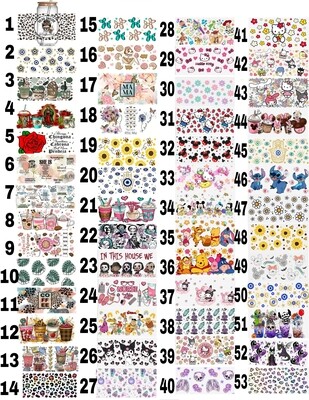 UV DTF Bundle 10, 20 or 40  UV DTF TRANSFER 