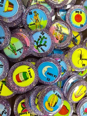 EPOXY GLITTER LOTERIA BARAJA 