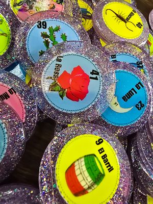 EPOXY GLITTER LOTERIA BARAJA 