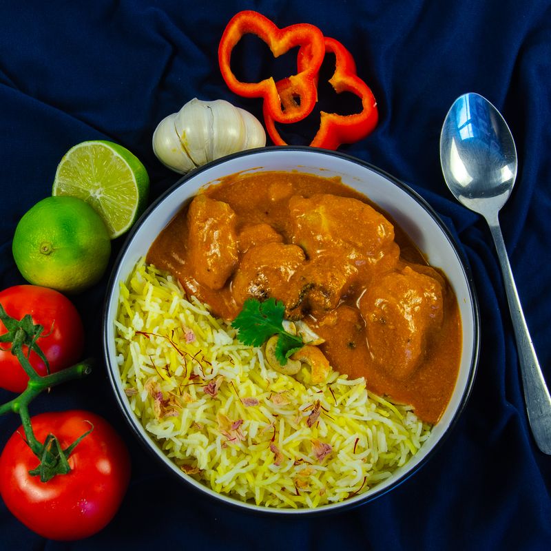 Butter Chicken with Saffron Rice