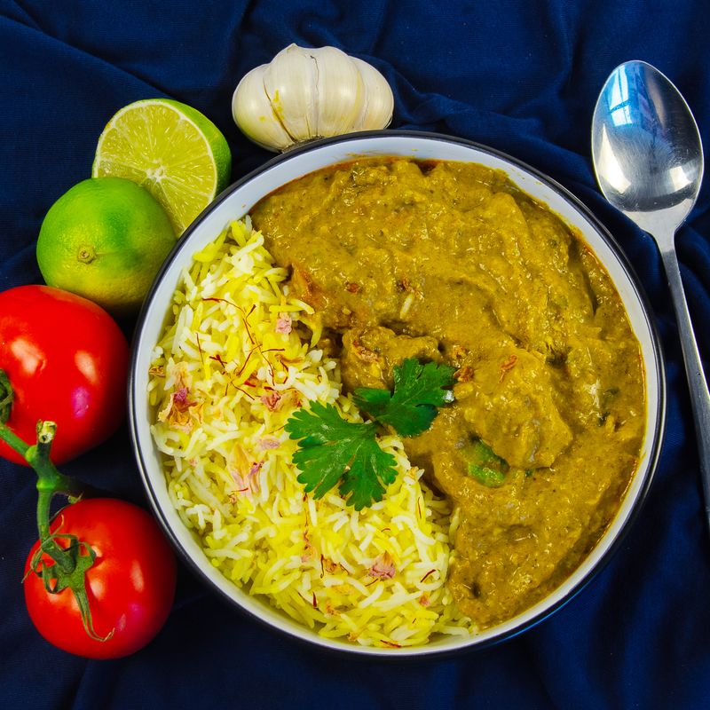 Chicken Curry Mughlai with Saffron Rice