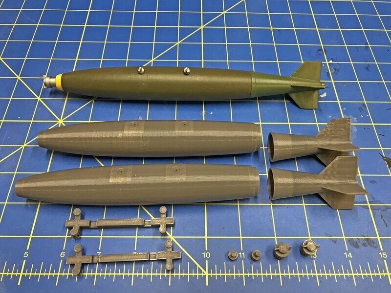 3D Printed Mk82 Bombs
