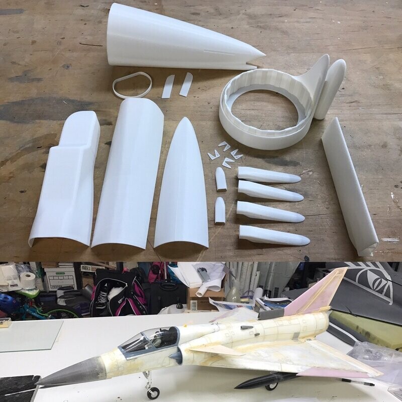 Freewing Mirage 2000 to Kfir Conversion STL