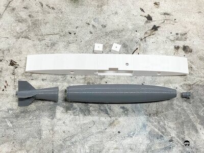 Freewing A-4 Center Pylon Bomb Drop Kit