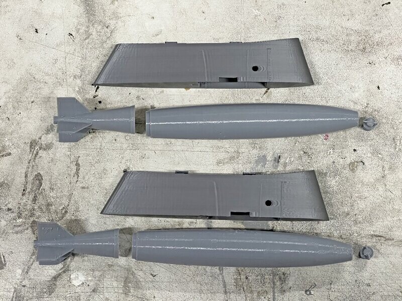 FMS A-10 Drop Pylon & Mk82 Bomb STL