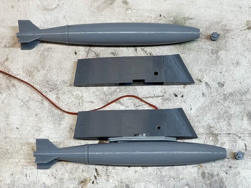 Freewing A-10 Drop Pylon & Mk82 Bomb STL