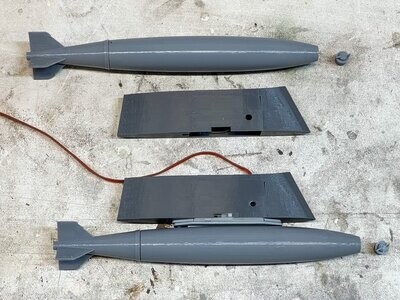 Freewing A-10 Drop Pylon & Mk82 Bomb STL