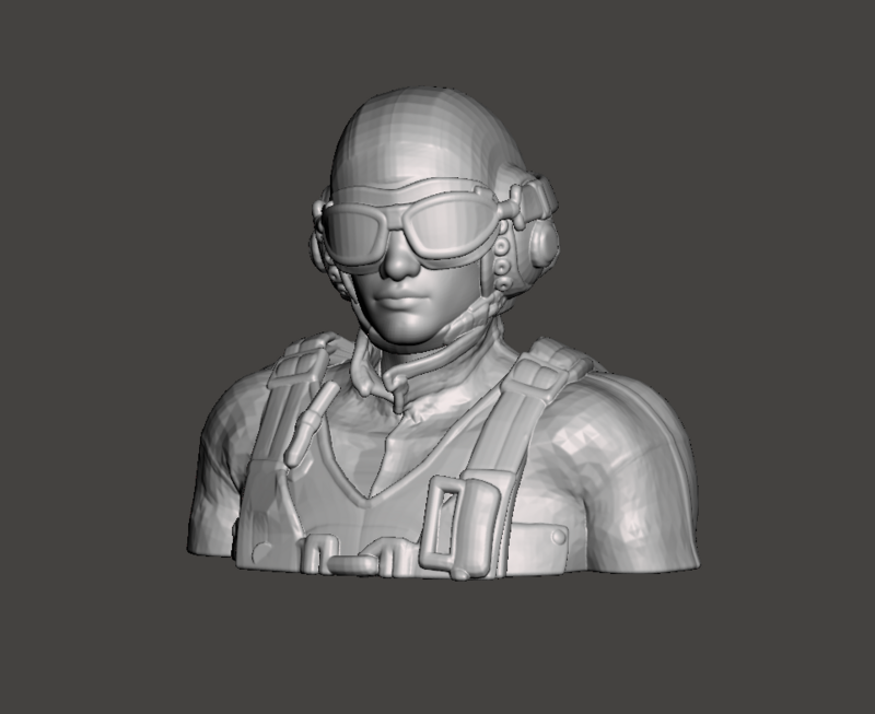 "Corsair Jock" WWII Pilot (Bust)