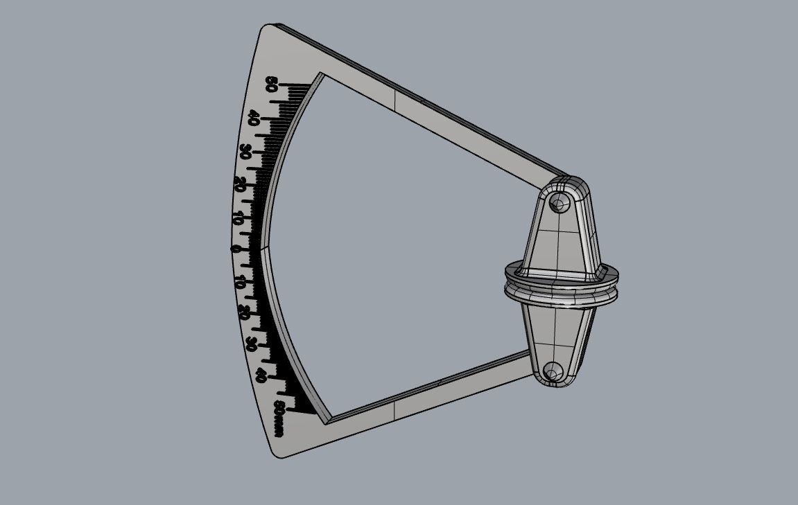 Control Surface Deflection Meter STL