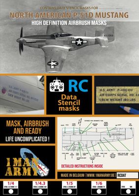 P-51 Mustang Stencil Masks
