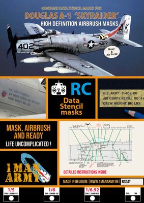 A-1 Skyraider Stencil Masks