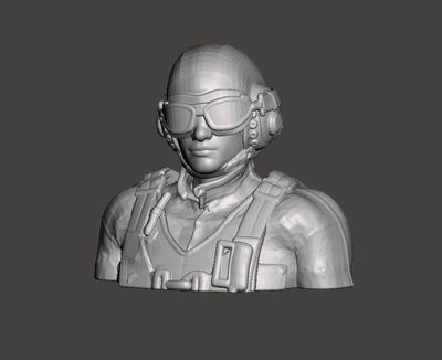 "Corsair Jock" WWII Pilot (Bust)