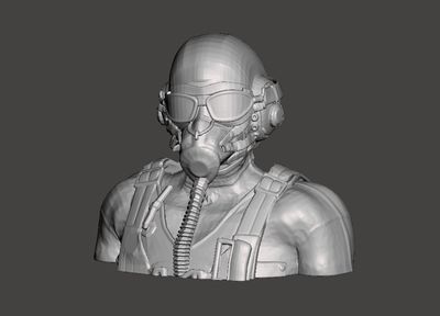 "Mustang Jock" WWII Pilot (Bust)