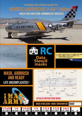 F-86 Sabre Stencil Masks F-86 Sabre Stencil Masks