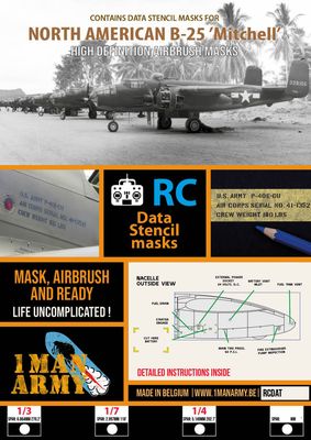 B-25 Mitchell Stencil Masks