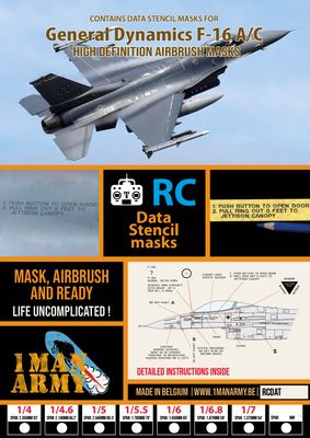 F-16 Falcon Stencil Masks