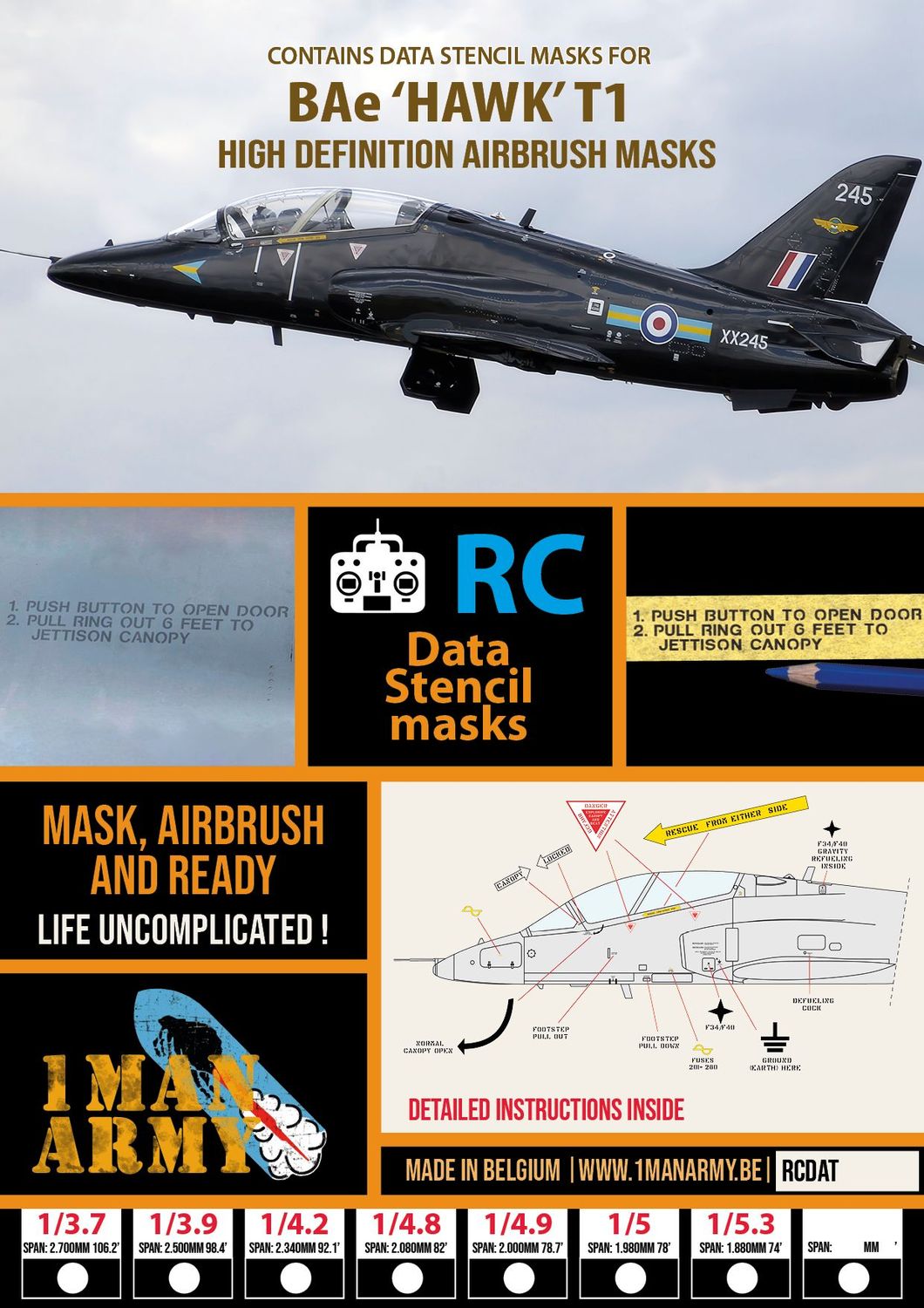 BAe Hawk T1 Stencil Masks BAe Hawk T1 Stencil Masks