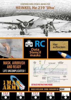 He 219 Uhu Stencil Masks He 219 Uhu Stencil Masks