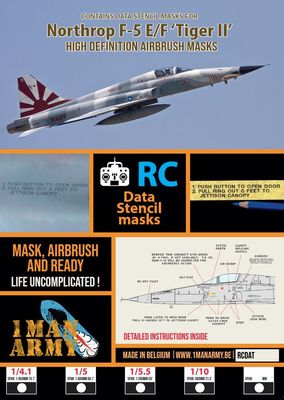 F-5 E/F Tiger II Stencil Masks F-5 E/F Tiger II Stencil Masks