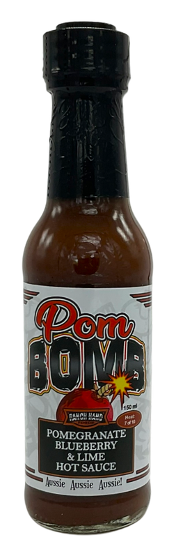 Pom Bomb Pomegranate, Blueberry & Lime Hot Sauce