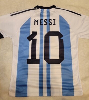 New Messi - 3 Stars Argentina Jersey Top