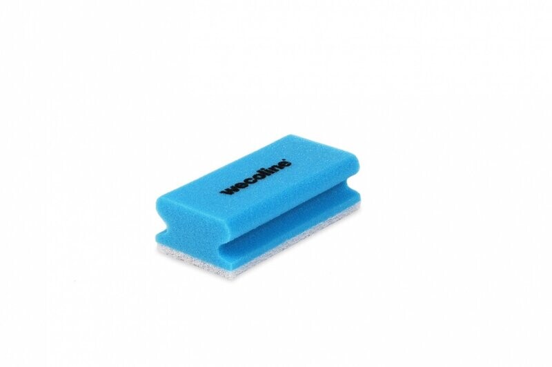 wecoline schuurspons met grip blauw/wit
