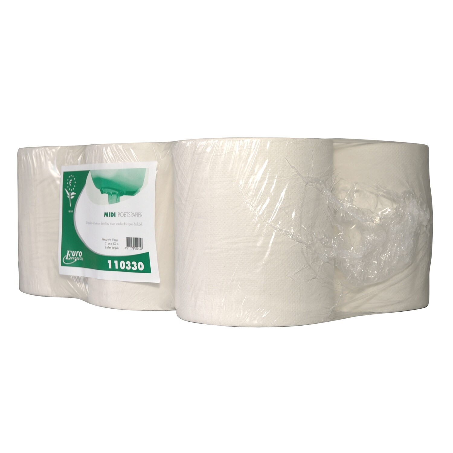 Midi poetspapier Euro recycled naturel 1-laags