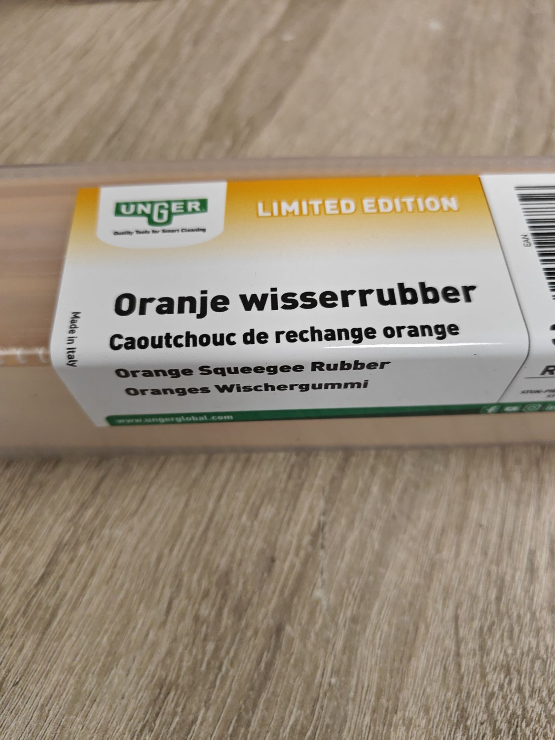 Oranje wisser rubber 35 cm 25 stuks