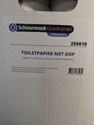 Toiletpapier met dop 2lgs 100mtr cel