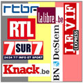 Belgique : Fichier presse +300 journalistes